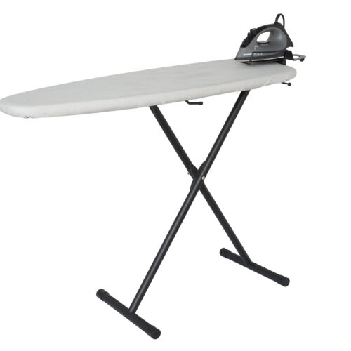 Corby Oxford premium ironing centre, 2000 W, black steam iron, light grey cover