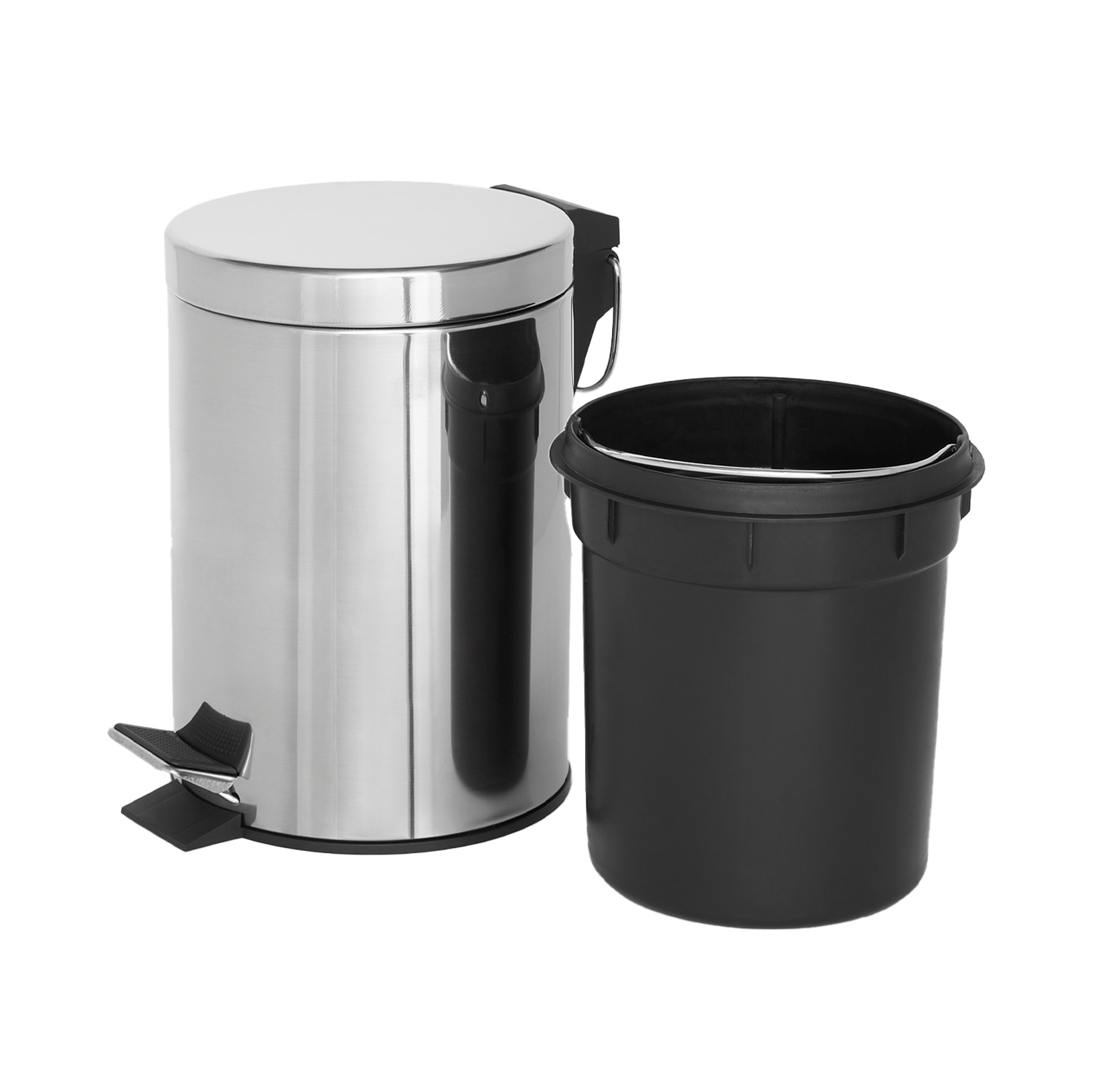 Odpadkový koš nášlapný Croft 3l Stříbrný