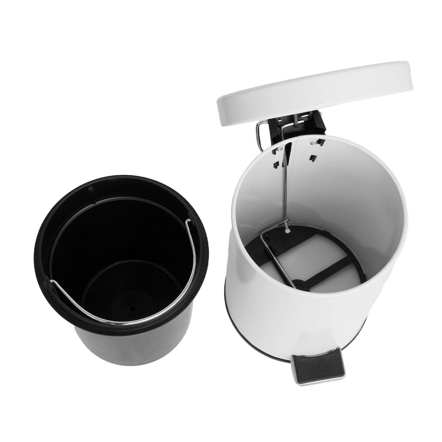Odpadkový koš nášlapný Croft 3l Bílý