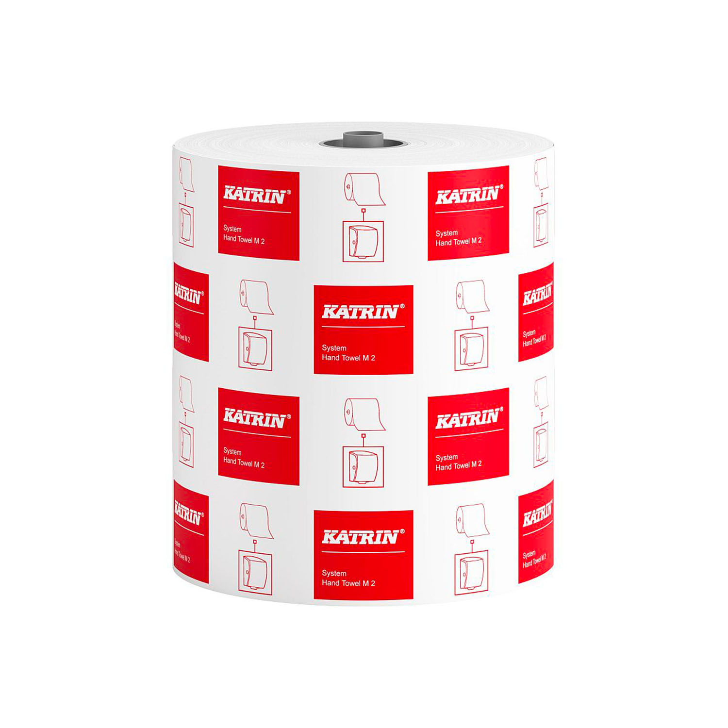 Ručník papírový na roli Katrin System, 2vrstvý, celulóza, ø 19 cm, 200 m, bílý (1 role)
