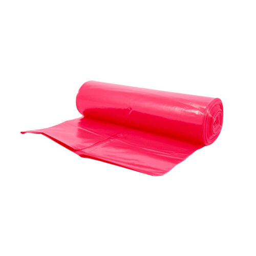 Pytel na odpad, 70 x 110 cm, 120 l, 60 mikronů, LDPE, 20 ks, červený