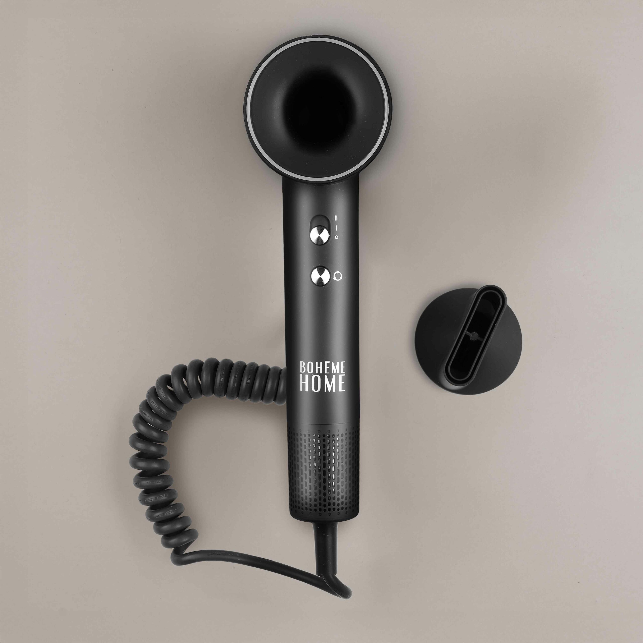 Vysokorychlostní bezkartáčový fén Bohéme Home AirJet - Černý