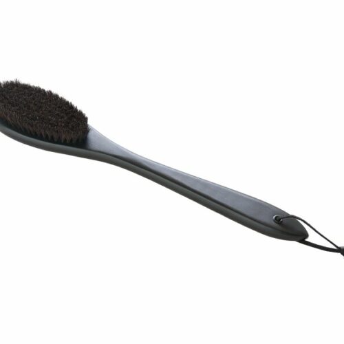 Corby Skipton wooden clothes brush, black