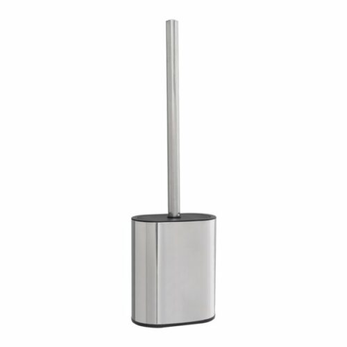 Toilet brush Corby Sana with holder, polished steel and black