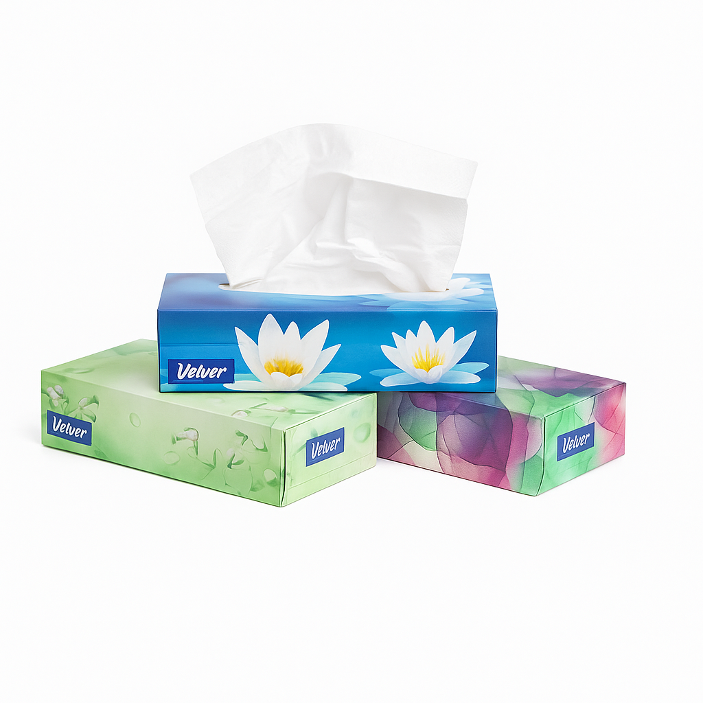Kosmetické ubrousky Velvet Classic, 2vrstvé, 100ks