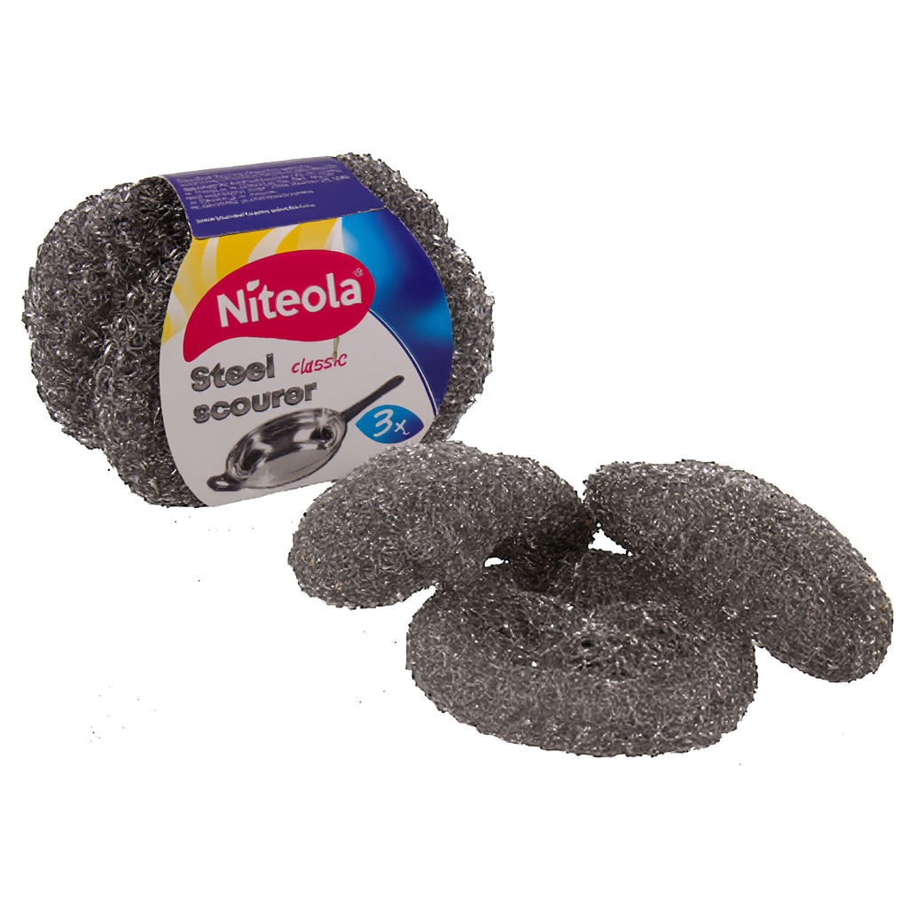 Drátěnka na nádobí kovová - 3 ks