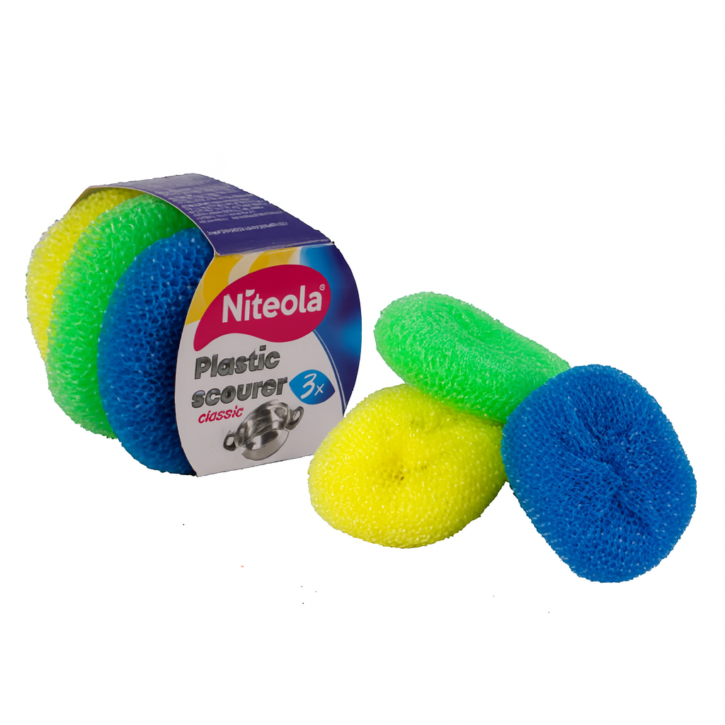 Drátěnka plastová colorka- 3 ks