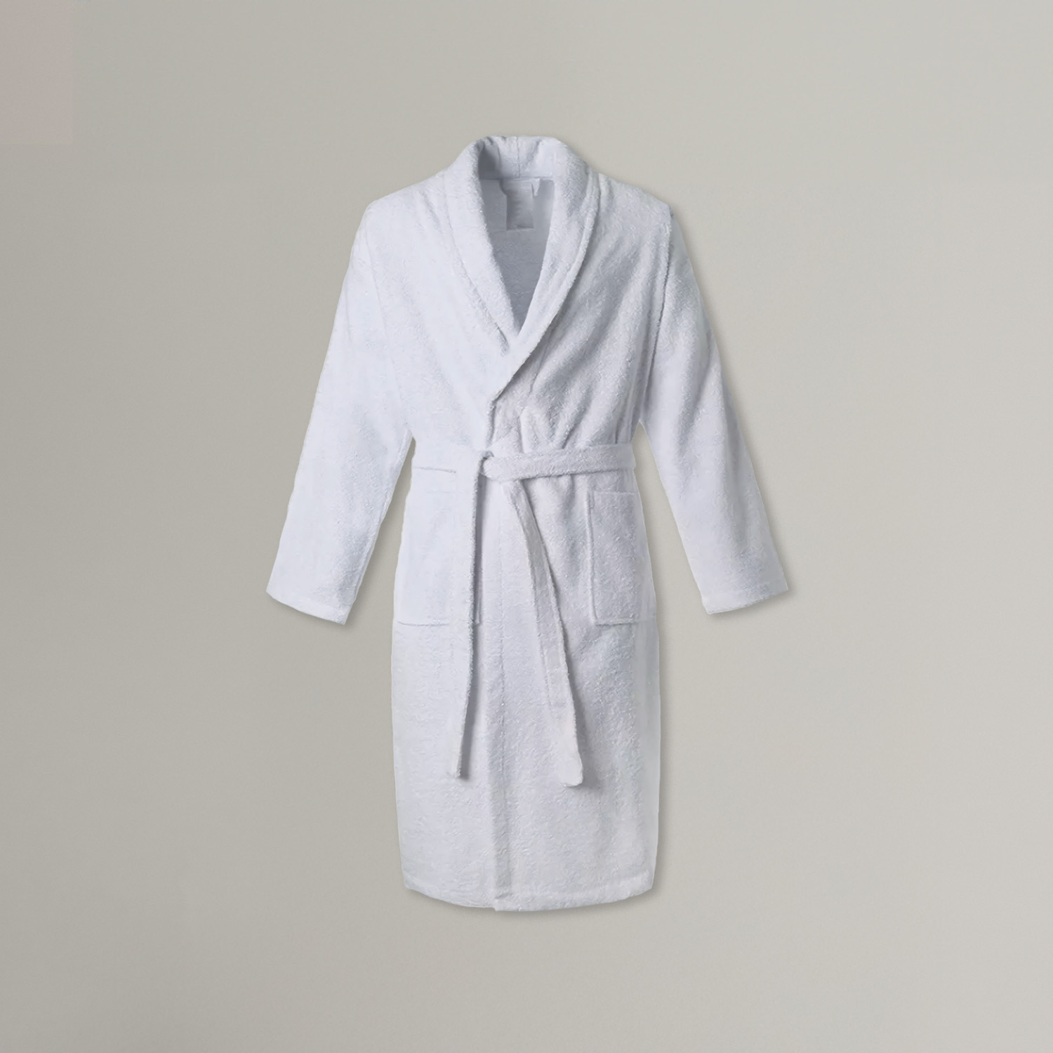 Froté župan s límcem bílý klasik vel. XXL