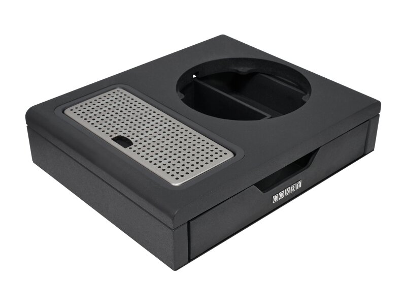 Podnos Corby Kensington s přihrádkou - černý