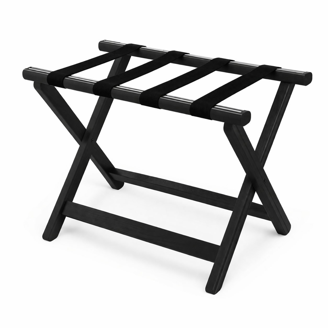 Corby York folding wooden hotel trunk - black