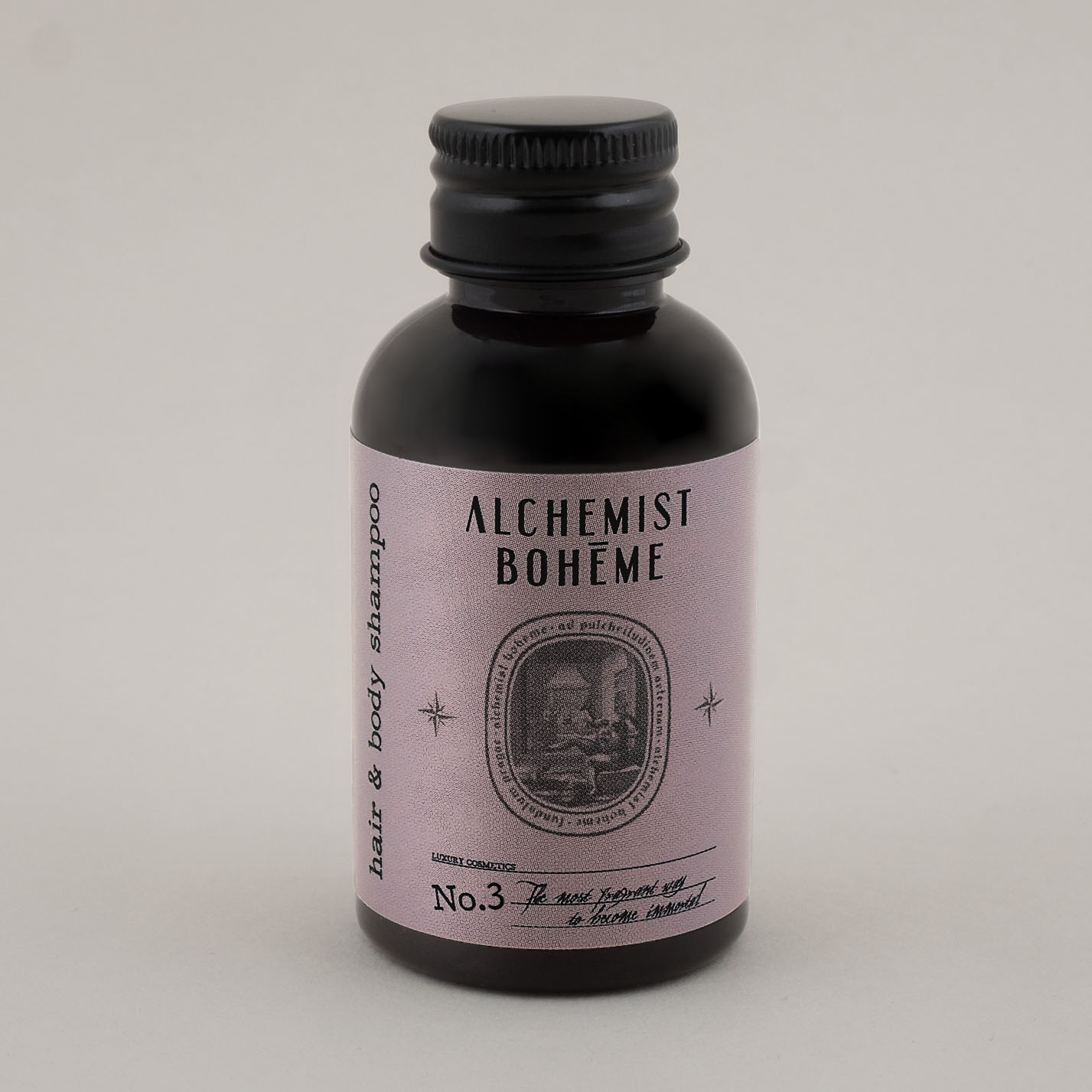 Přírodní vlasový a tělový šampon Alchemist Bohéme Parfém No. 3 - 40 ml