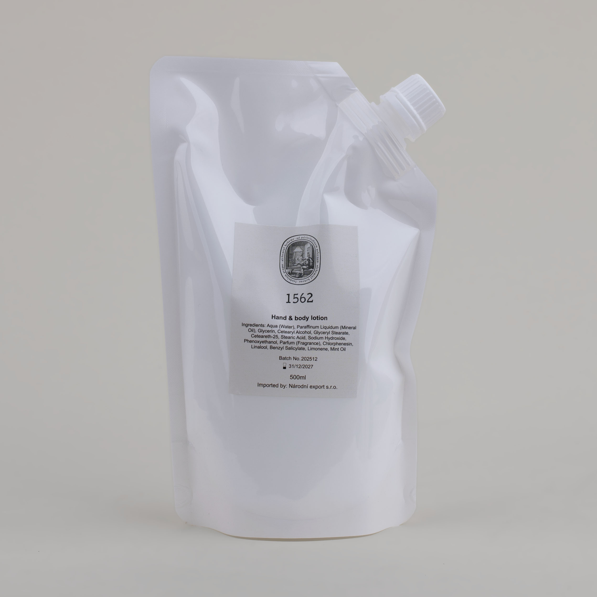 KRÉM NA RUCE A TĚLO ALCHEMIST BOHÉME 1562 – NÁHRADNÍ NÁPLŇ 500ML